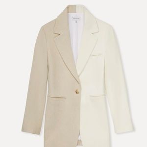 Something Navy Classic Color-block blazer- NWT SM